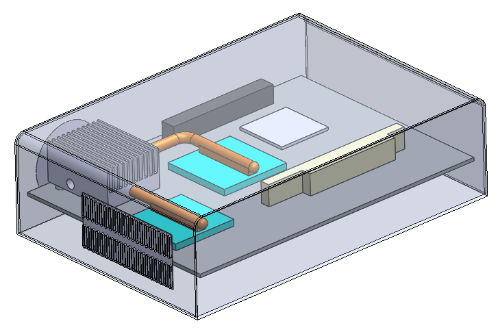 SOLIDWORKS Flow Simulation电子机箱散热的图2